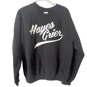 Gildan Black Hayes Grier Crewneck Sweatshirt M‎
